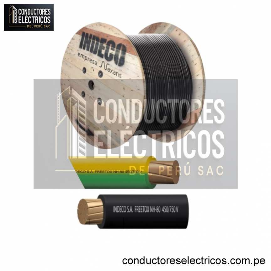 INDECO CABLE FREETOX NH-90 50MM2 450/750V   NEGRO Y AMARILLO/VERDE