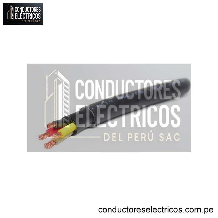 Cable vulcanizado NPT 4x10AWG, 1000V servicio pesado, x metro lineal