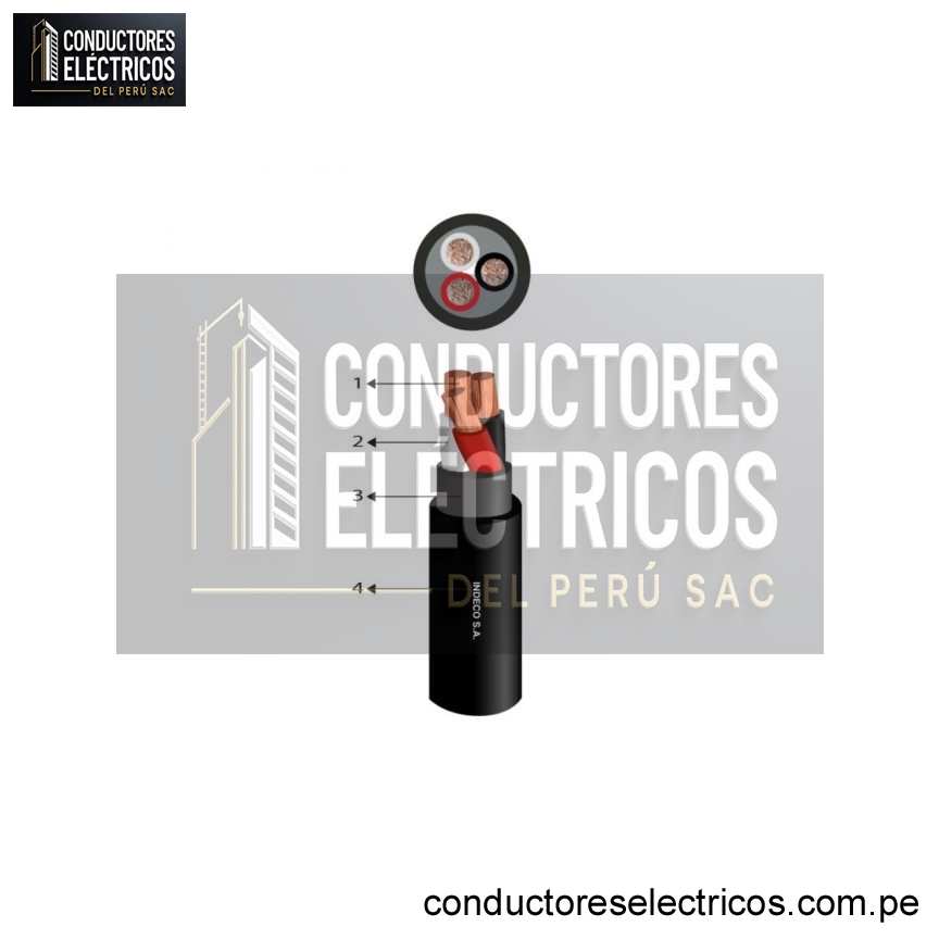 CABLE VULCANIZADO NPT 3X8 AWG INDECO
