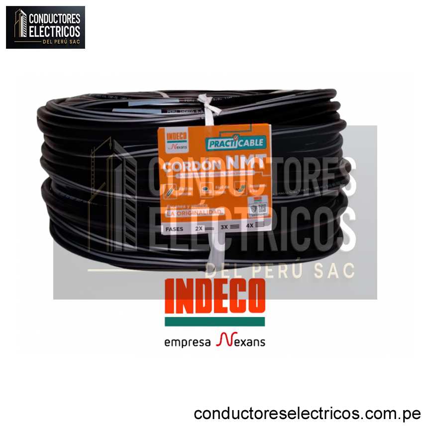 CABLE VULCANIZADO NMT 2X10 AWG 500V INDECO