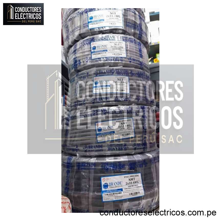 CABLE VULCANIZADO NMT 2X10 AWG  BRANDE 100 METROS