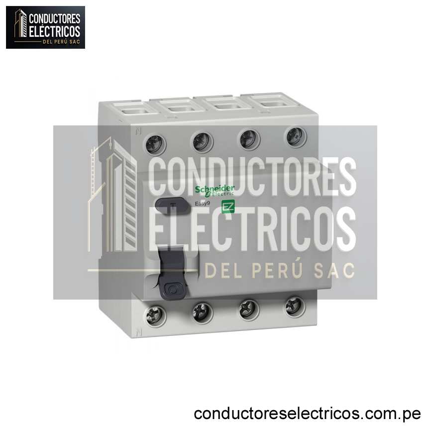 INTERRUPTOR DIFERENCIAL EASY9 DE 4X63 AMP 30MA, EZ9R36440, SCHNEIDER-ELECTRIC