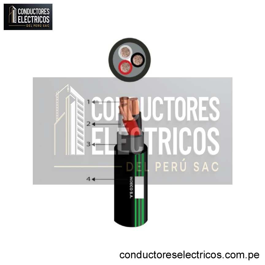 CABLE VULCANIZADO 3X12 AWG INDECO - PRACTICABLE X 100 METROS