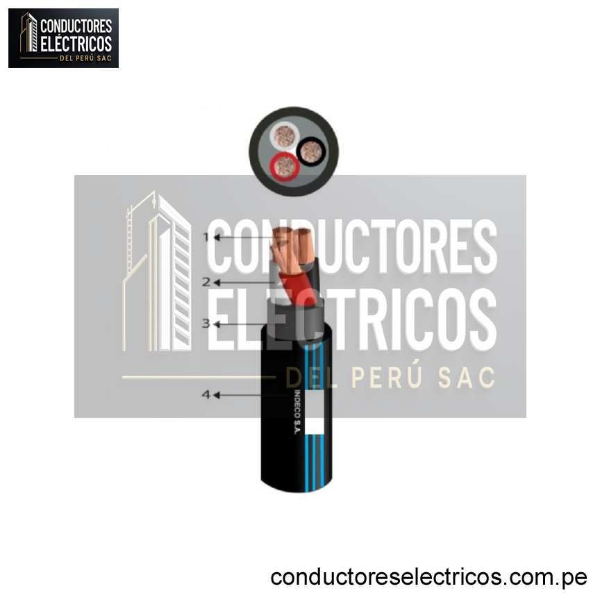 CABLE VULCANIZADO 2X16 AWG INDECO - PRACTICABLE X 100 METROS