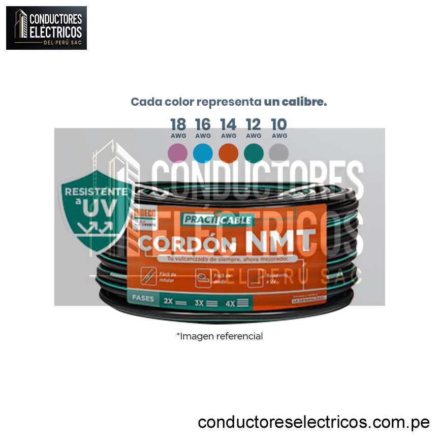 CABLE VULNIZADO INDECO NMT-PC 4 X 12 AWG X 100 METROS