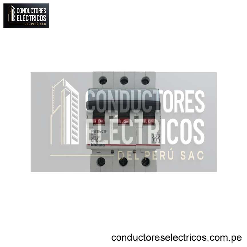 INTERRUPTOR TERMOMAGNÉTICO 3X60A 220V-10KA BTICINO LEGRAND