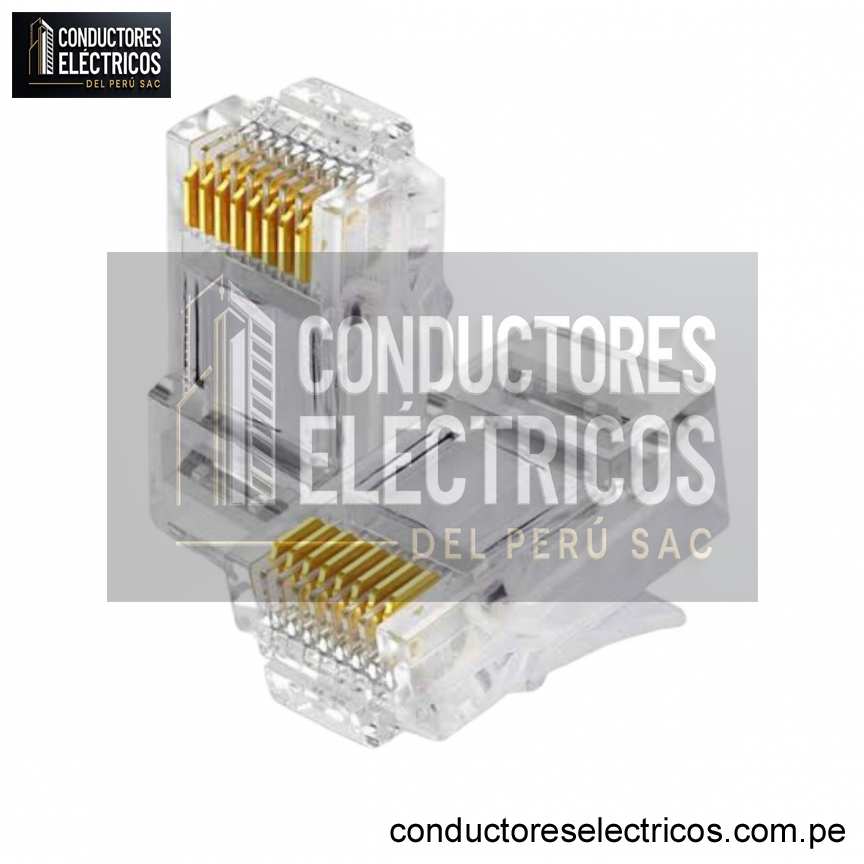 CONECTOR RJ45 CAT5E TRANSPARENTE