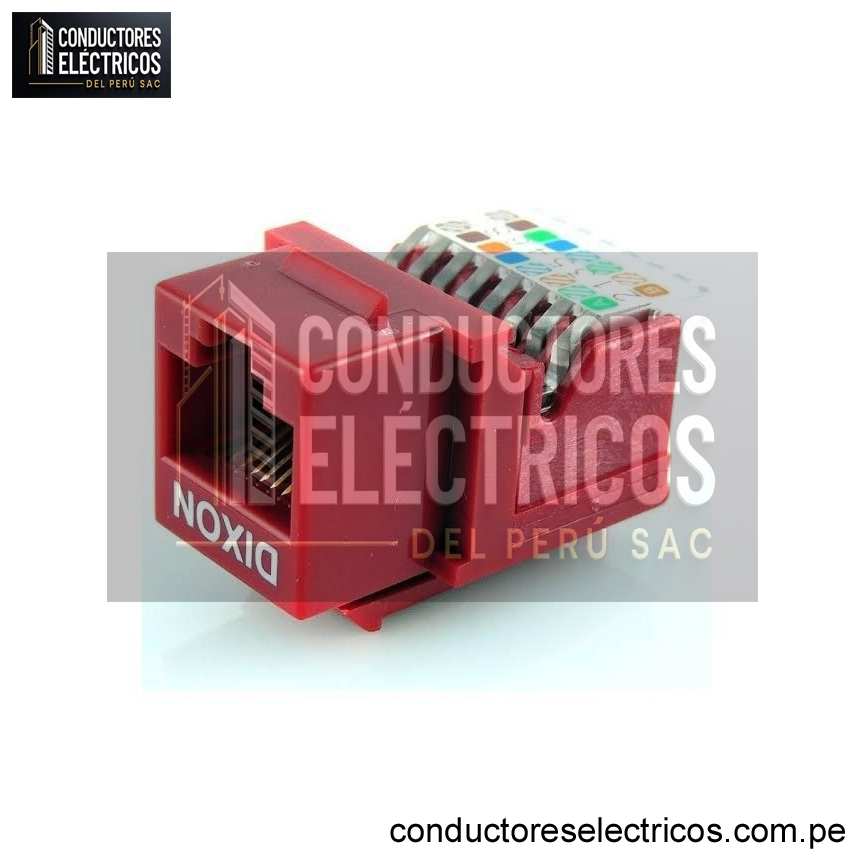 JACK RJ45 CAT6 ROJO/NEGRO/BLANCO/AZUL