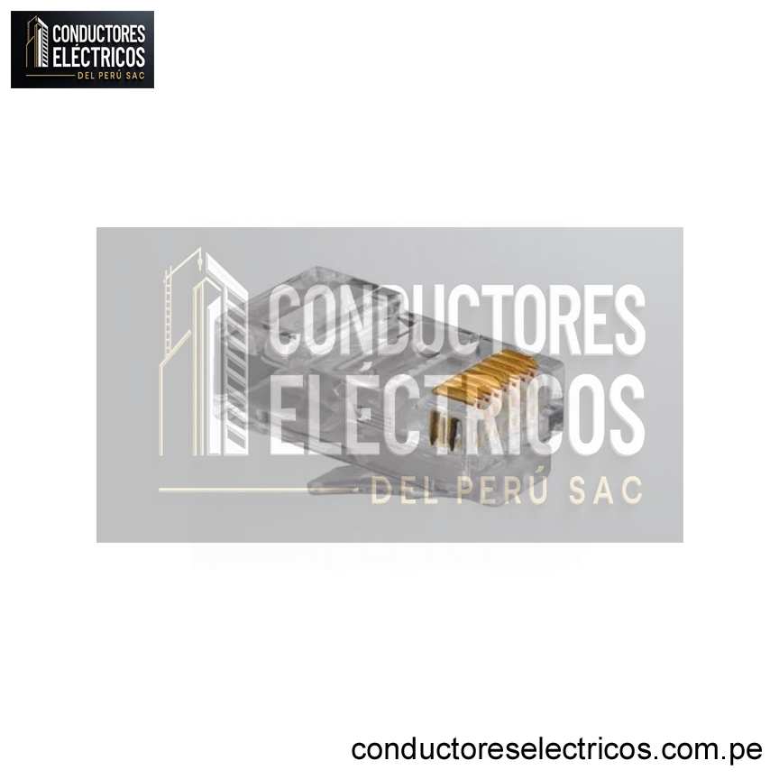 CONECTOR RJ45 CAT6 TRANSPARENTE