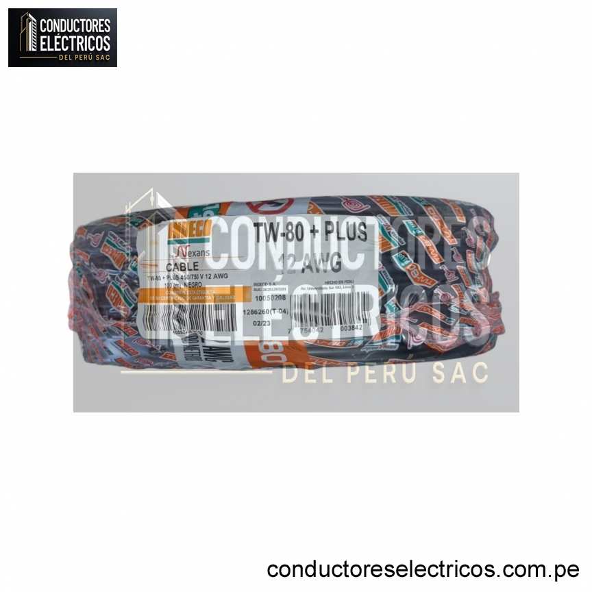 CABLE THW-90 +PLUS 450/750 V 12 AWG
