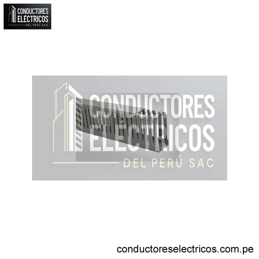 CANALETA RANURADA GRIS 40X25X 2MTS