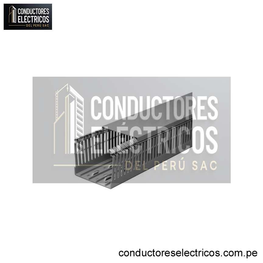 CANALETA RANURADA GRIS 80X60 X 2MTS